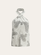 Boho Print Halter Backless Top